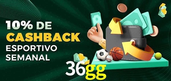 10% de bônus de cashback na 36gg